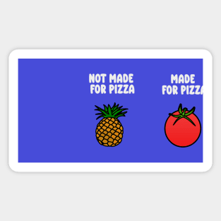 funny pineapple tomato pizza Sticker